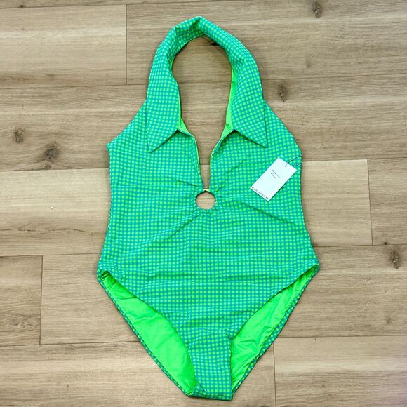 NWT* WeWoreWhat Green Collared Racerback One Piece - Women's XL - Picture 3 of 9